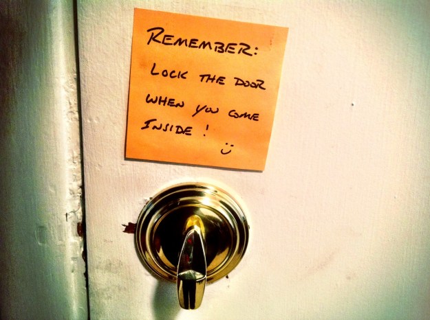 Sometimes simple visual reminders are all that are necessary.