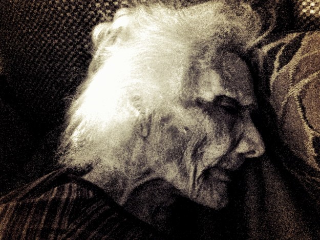 Grandma looking thin, but sleeping peacefully.